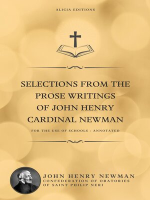 cover image of Selections from the Prose Writings of John Henry Cardinal Newman